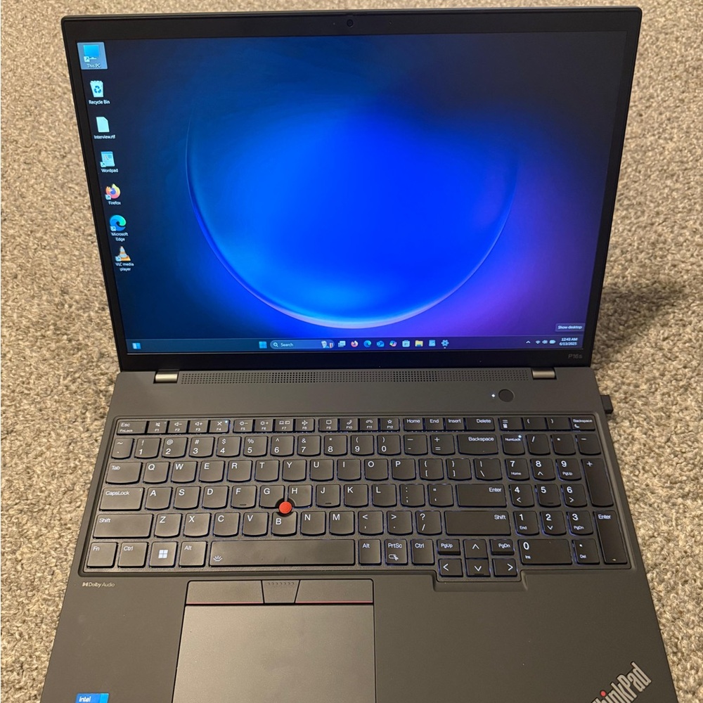 Lenovo Black Business-Class Laptop with ThinkPad Features